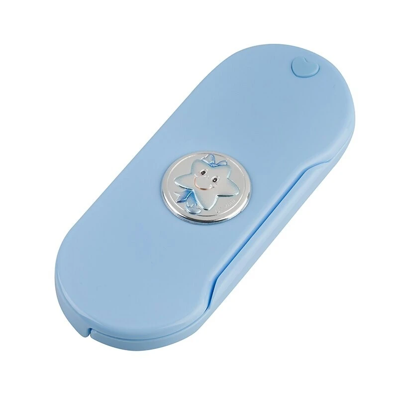 Детски комплект с посребрени прибори за хранене VALENTI ITALY, Син, CAM927